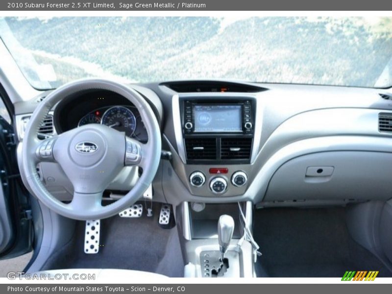 Sage Green Metallic / Platinum 2010 Subaru Forester 2.5 XT Limited