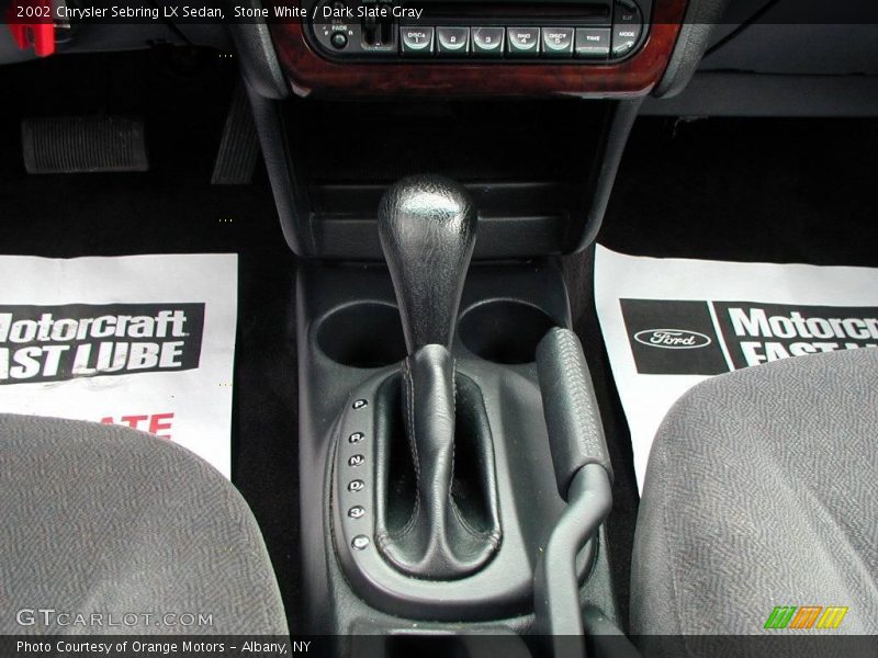 Stone White / Dark Slate Gray 2002 Chrysler Sebring LX Sedan
