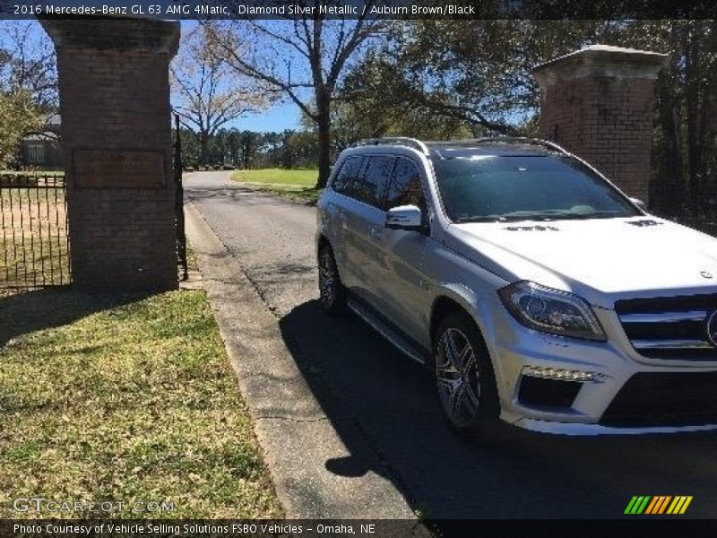 Diamond Silver Metallic / Auburn Brown/Black 2016 Mercedes-Benz GL 63 AMG 4Matic