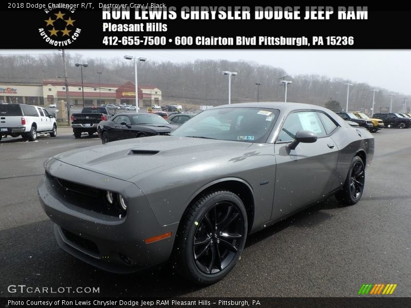 Destroyer Gray / Black 2018 Dodge Challenger R/T