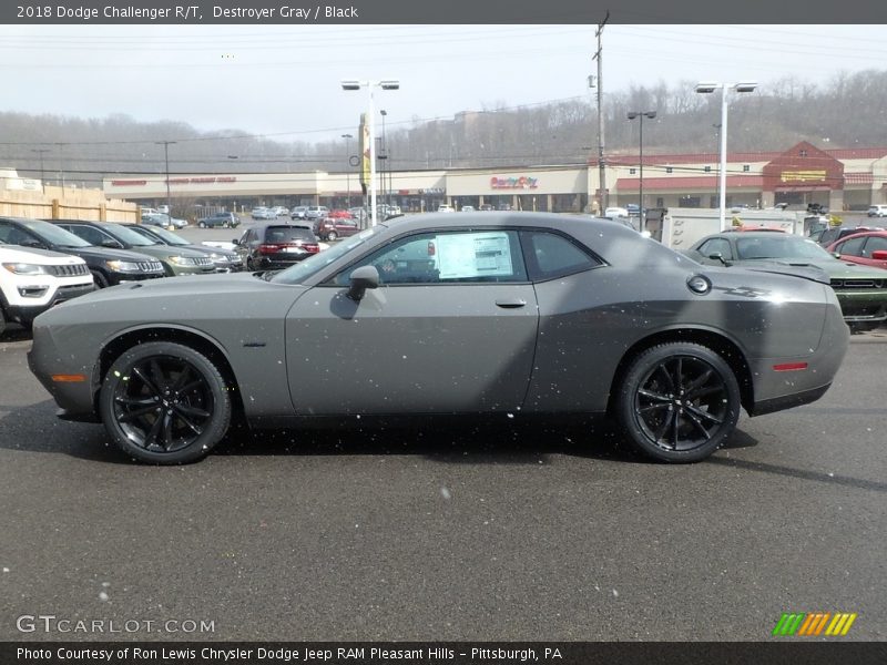 Destroyer Gray / Black 2018 Dodge Challenger R/T