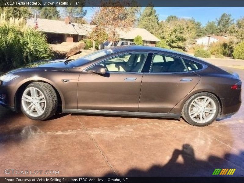 Brown Metallic / Tan 2013 Tesla Model S