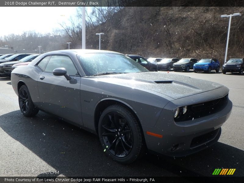 Destroyer Gray / Black 2018 Dodge Challenger R/T