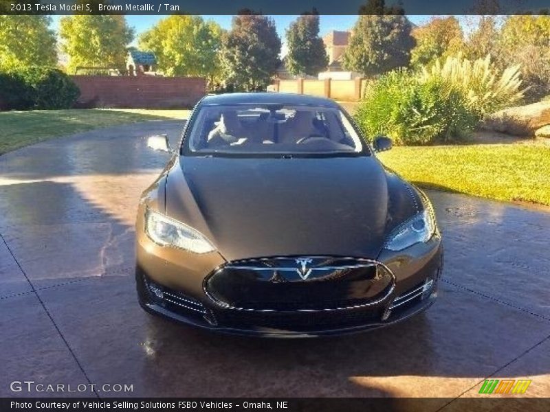 Brown Metallic / Tan 2013 Tesla Model S