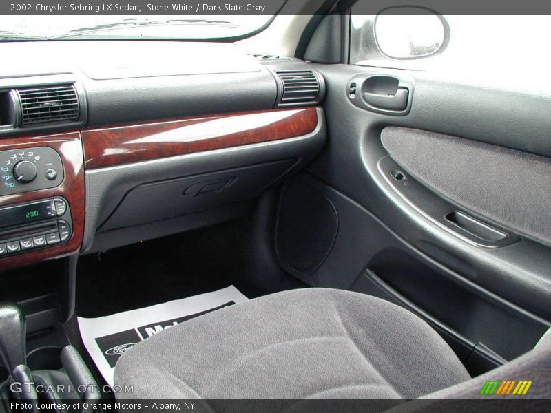 Stone White / Dark Slate Gray 2002 Chrysler Sebring LX Sedan