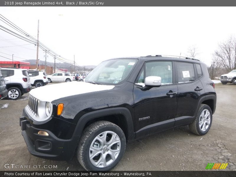 Black / Black/Ski Grey 2018 Jeep Renegade Limited 4x4
