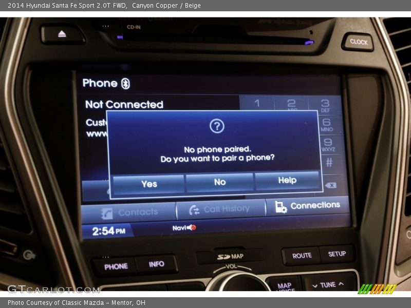 Canyon Copper / Beige 2014 Hyundai Santa Fe Sport 2.0T FWD