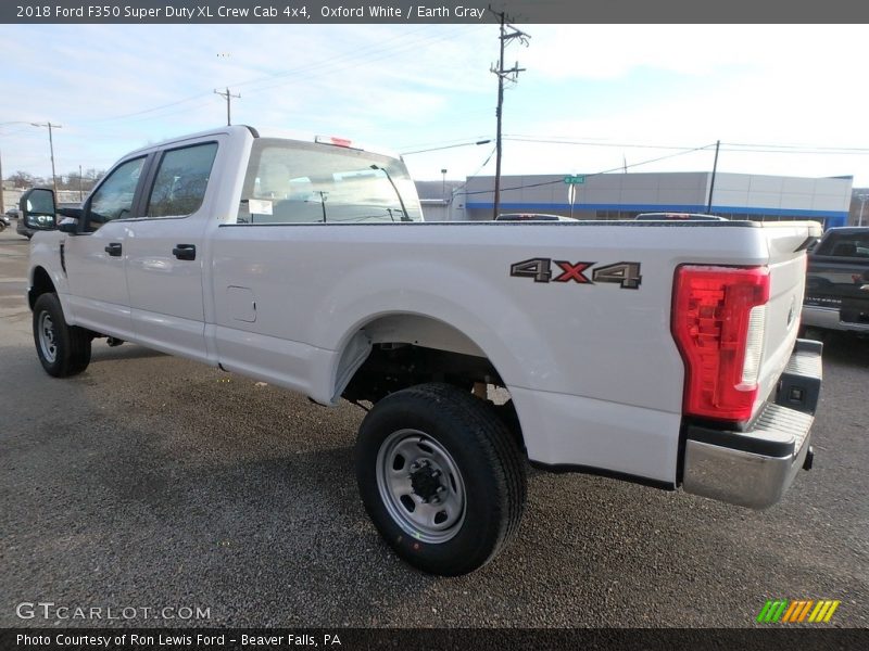 Oxford White / Earth Gray 2018 Ford F350 Super Duty XL Crew Cab 4x4