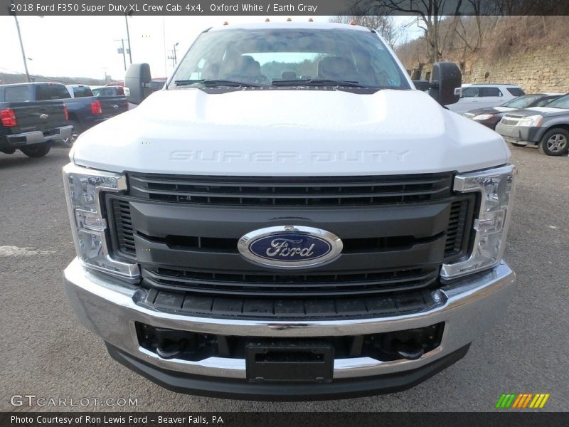 Oxford White / Earth Gray 2018 Ford F350 Super Duty XL Crew Cab 4x4