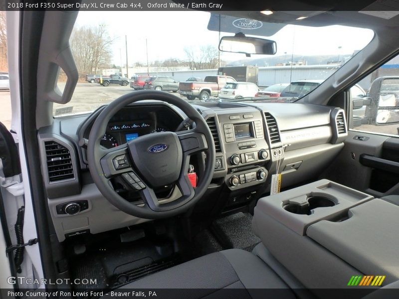 Oxford White / Earth Gray 2018 Ford F350 Super Duty XL Crew Cab 4x4