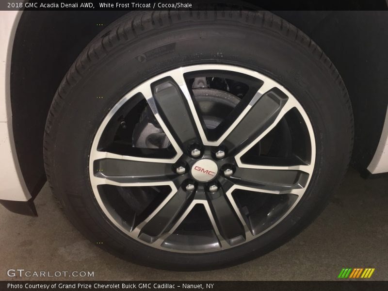 White Frost Tricoat / Cocoa/Shale 2018 GMC Acadia Denali AWD