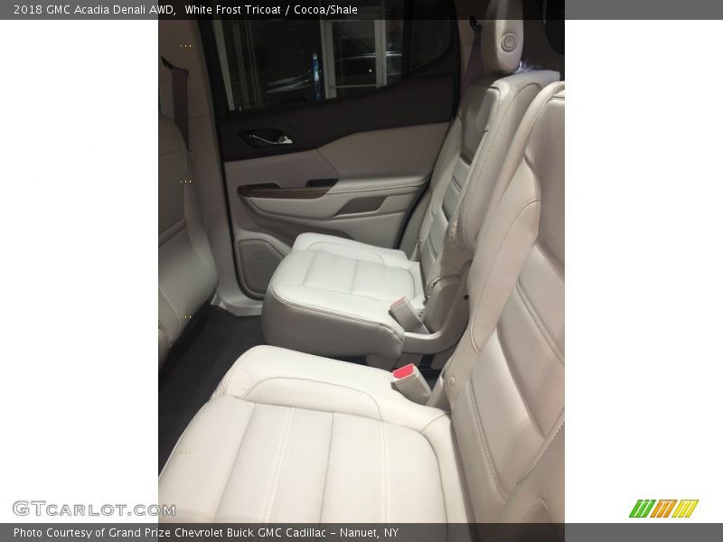 White Frost Tricoat / Cocoa/Shale 2018 GMC Acadia Denali AWD
