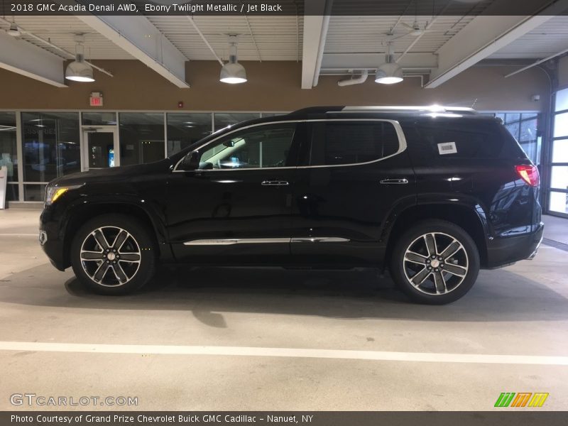 Ebony Twilight Metallic / Jet Black 2018 GMC Acadia Denali AWD