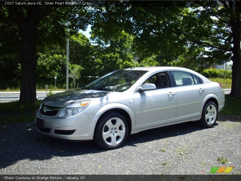 Silver Pearl Metallic / Gray 2007 Saturn Aura XE
