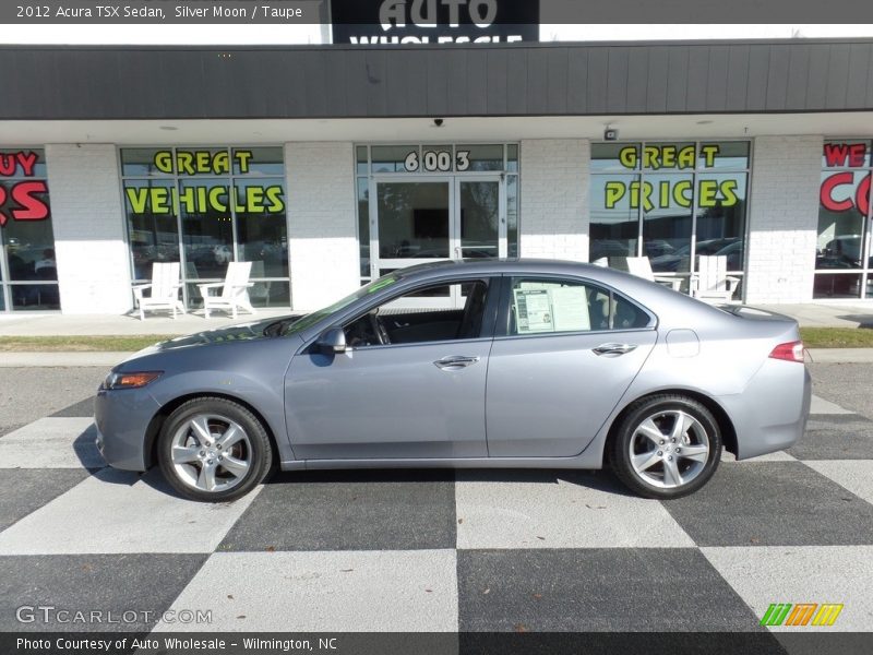 Silver Moon / Taupe 2012 Acura TSX Sedan