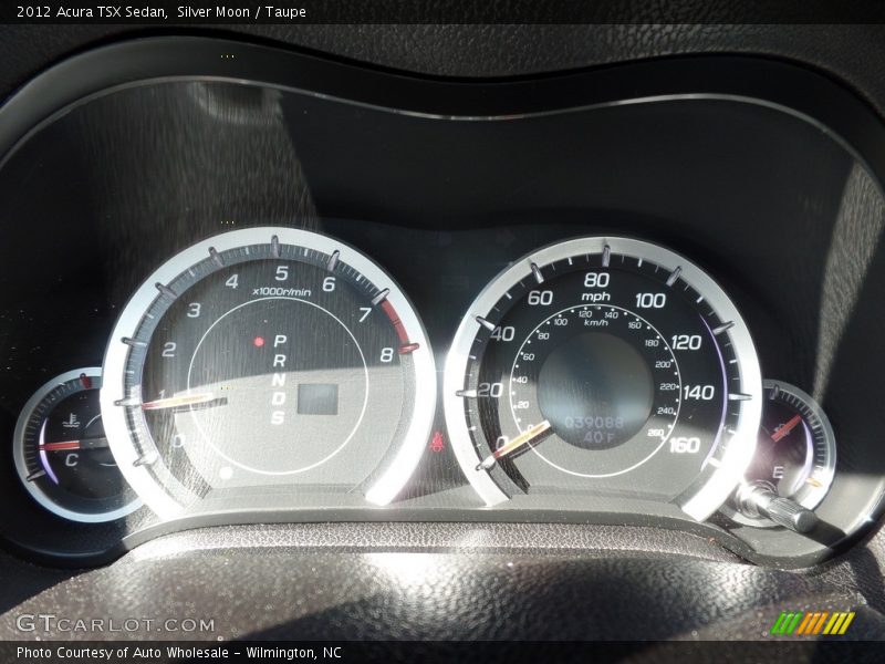 Silver Moon / Taupe 2012 Acura TSX Sedan