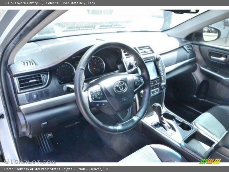 Celestial Silver Metallic / Black 2015 Toyota Camry SE