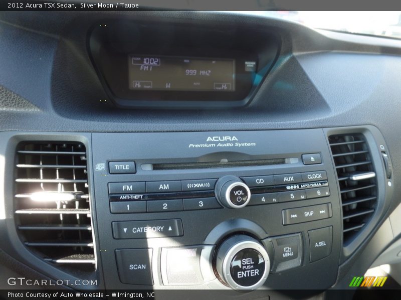Silver Moon / Taupe 2012 Acura TSX Sedan