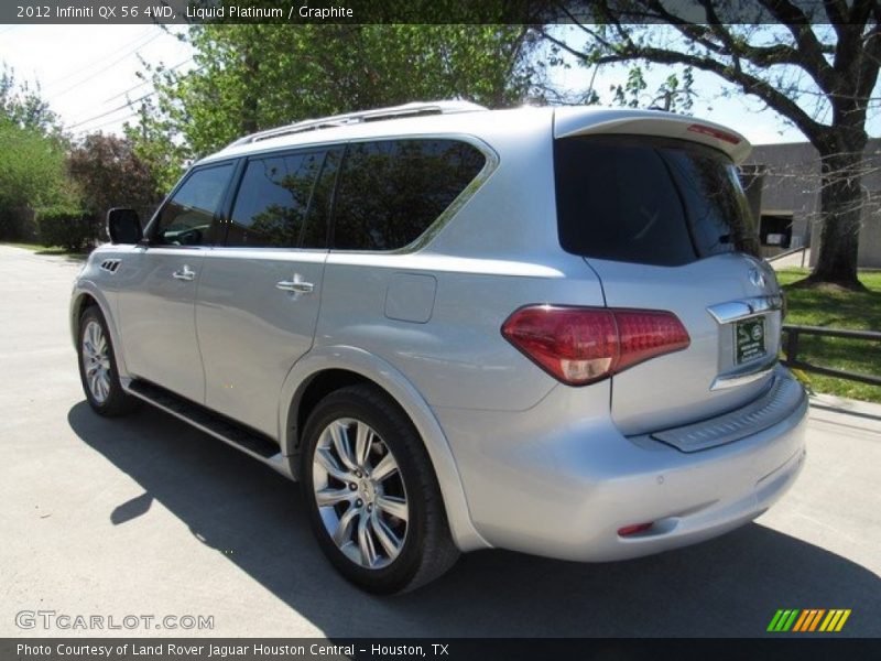 Liquid Platinum / Graphite 2012 Infiniti QX 56 4WD