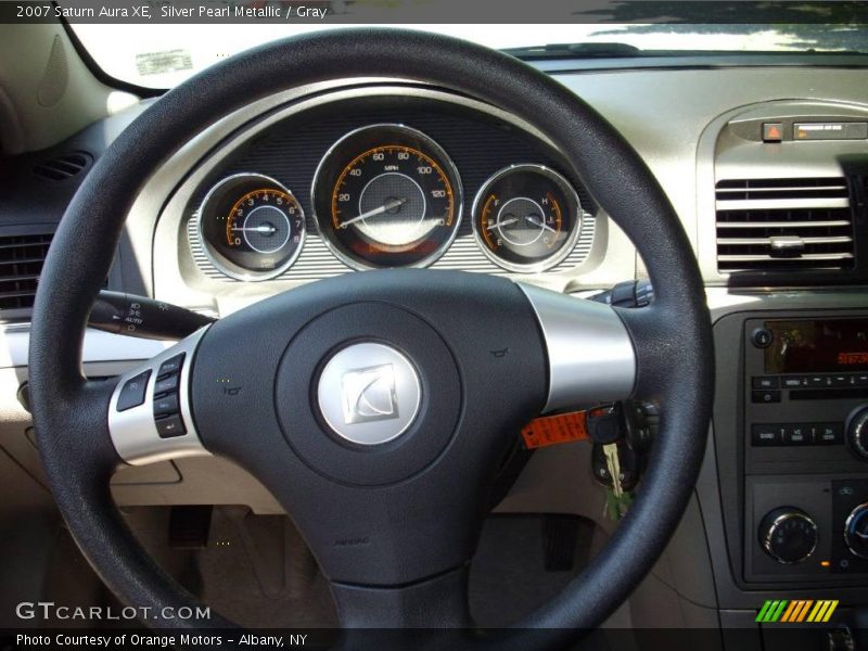 Silver Pearl Metallic / Gray 2007 Saturn Aura XE