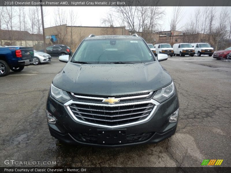 Nightfall Gray Metallic / Jet Black 2018 Chevrolet Equinox Premier AWD