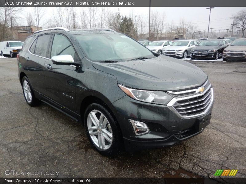 Nightfall Gray Metallic / Jet Black 2018 Chevrolet Equinox Premier AWD