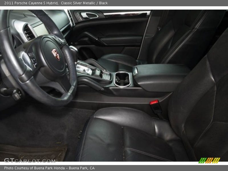 Classic Silver Metallic / Black 2011 Porsche Cayenne S Hybrid