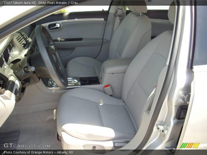 Silver Pearl Metallic / Gray 2007 Saturn Aura XE