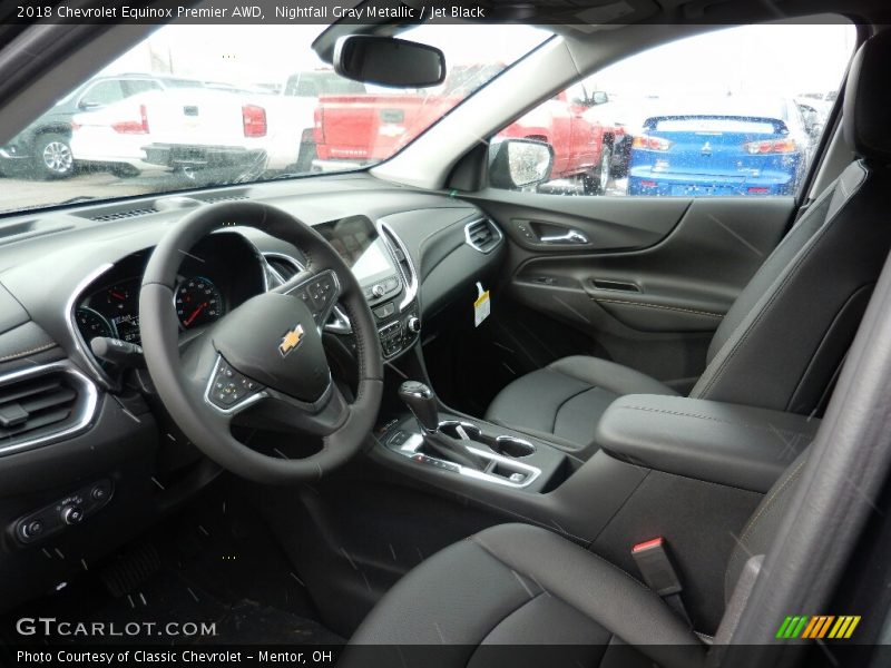 Nightfall Gray Metallic / Jet Black 2018 Chevrolet Equinox Premier AWD