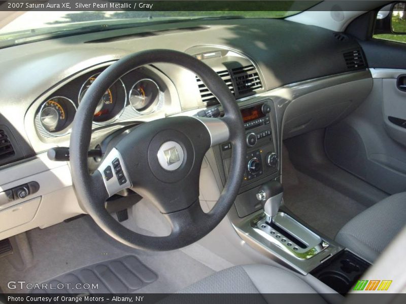 Silver Pearl Metallic / Gray 2007 Saturn Aura XE