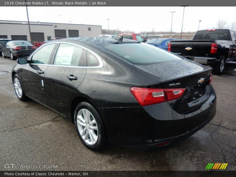 Mosaic Black Metallic / Jet Black 2018 Chevrolet Malibu LT