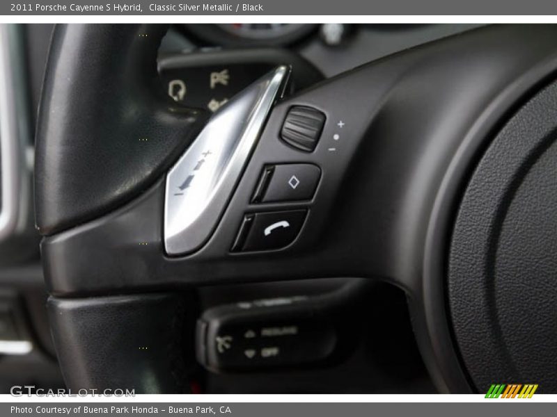 Classic Silver Metallic / Black 2011 Porsche Cayenne S Hybrid