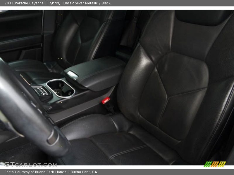 Classic Silver Metallic / Black 2011 Porsche Cayenne S Hybrid