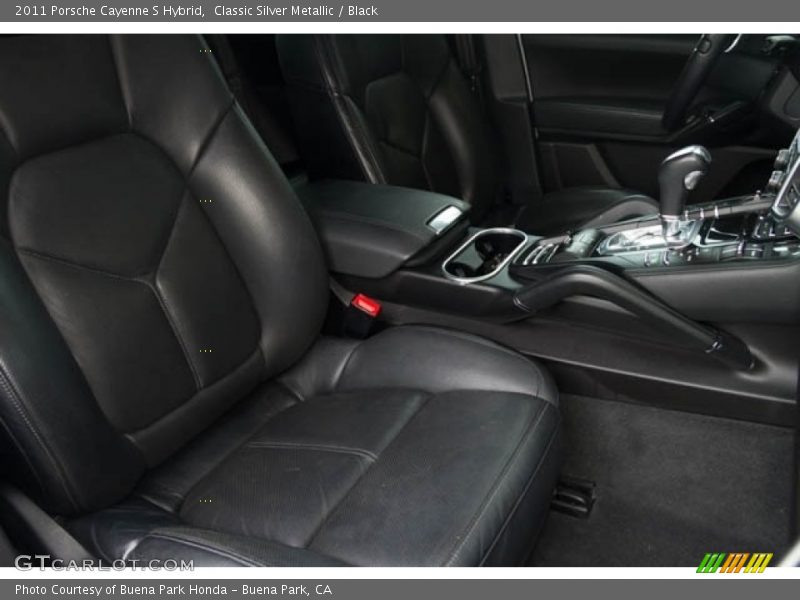 Classic Silver Metallic / Black 2011 Porsche Cayenne S Hybrid