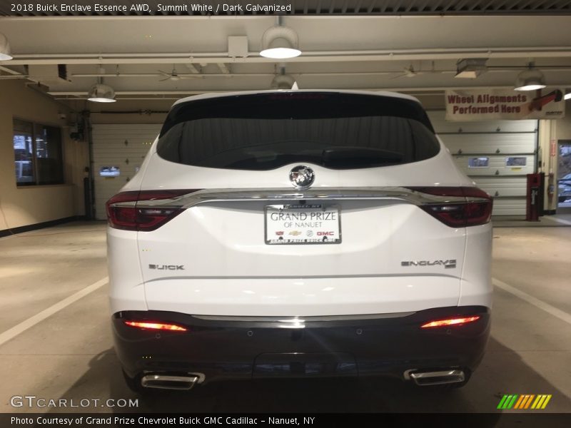 Summit White / Dark Galvanized 2018 Buick Enclave Essence AWD