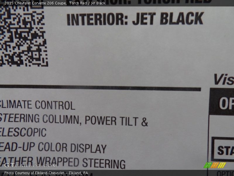 Torch Red / Jet Black 2015 Chevrolet Corvette Z06 Coupe