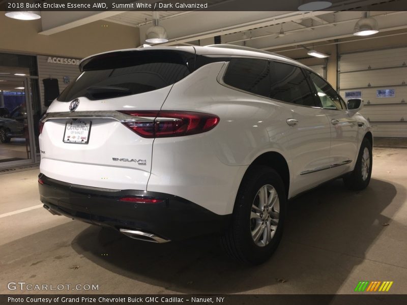 Summit White / Dark Galvanized 2018 Buick Enclave Essence AWD