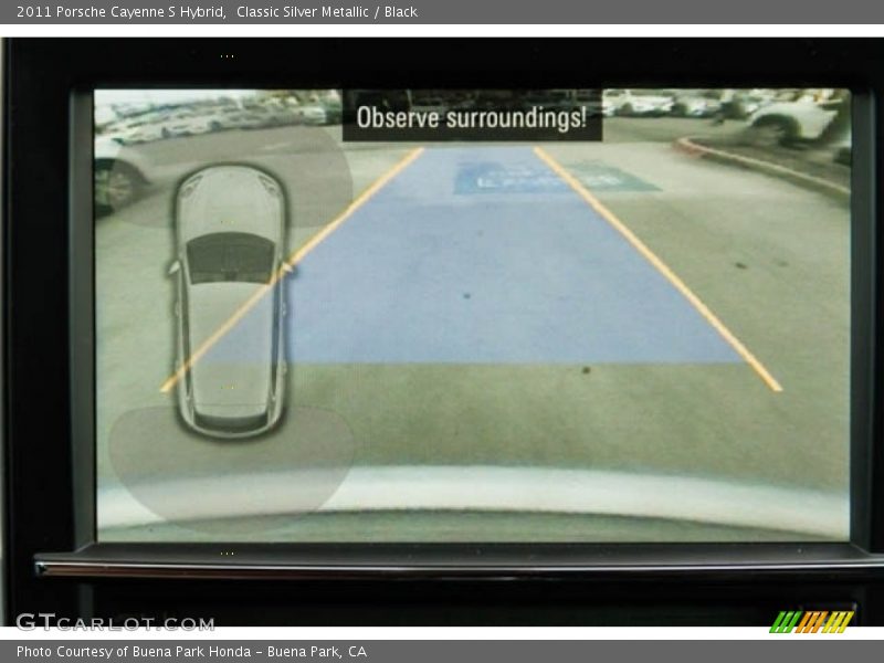 Classic Silver Metallic / Black 2011 Porsche Cayenne S Hybrid