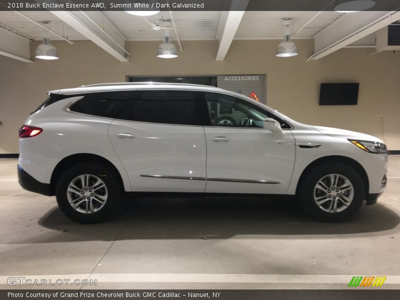 Summit White / Dark Galvanized 2018 Buick Enclave Essence AWD