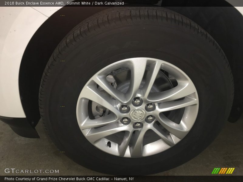 Summit White / Dark Galvanized 2018 Buick Enclave Essence AWD