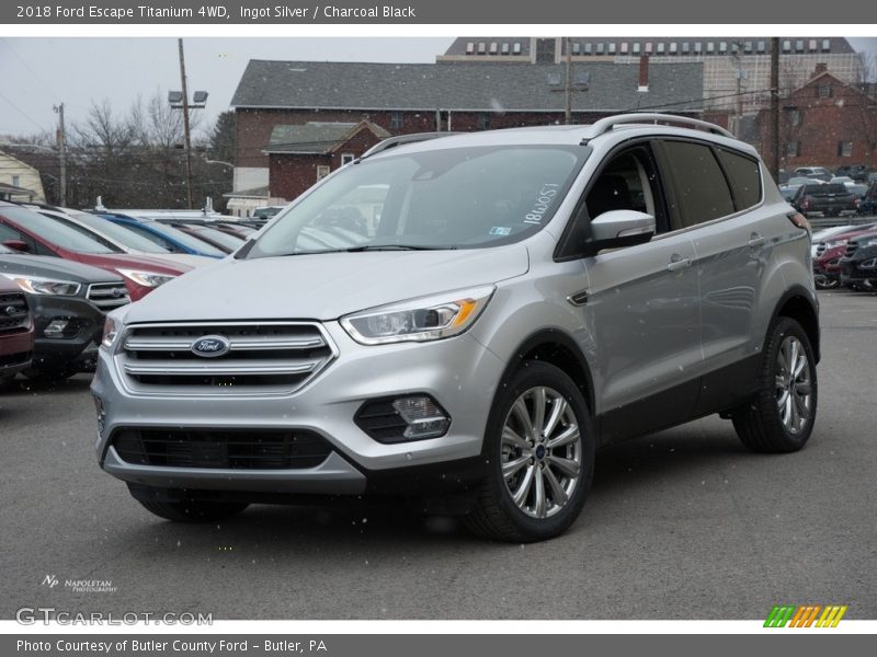 Ingot Silver / Charcoal Black 2018 Ford Escape Titanium 4WD