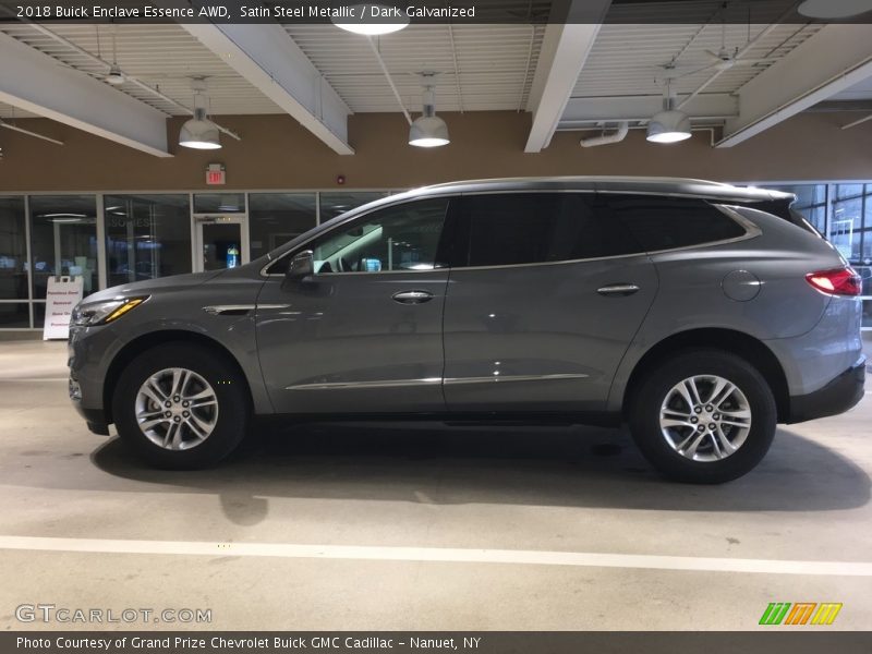 Satin Steel Metallic / Dark Galvanized 2018 Buick Enclave Essence AWD