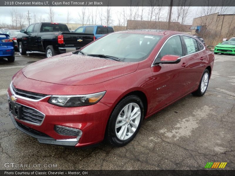 Cajun Red Tintcoat / Jet Black 2018 Chevrolet Malibu LT