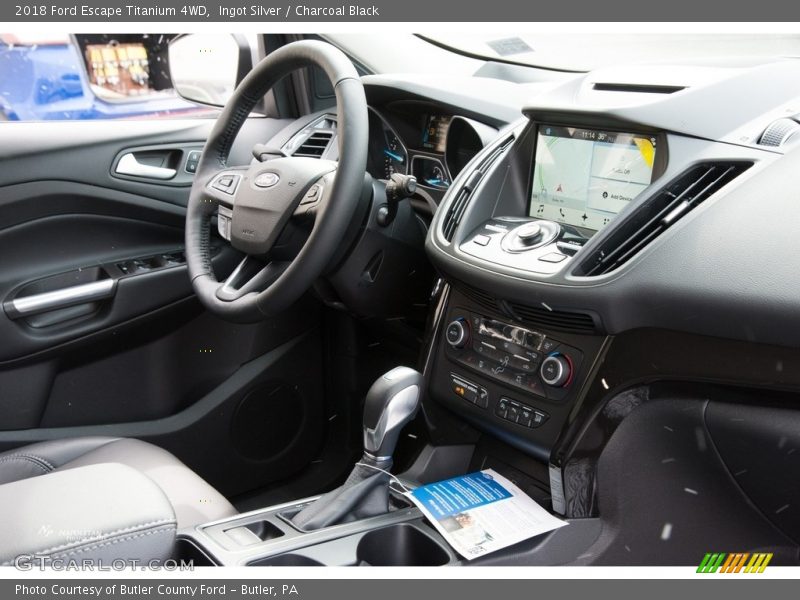 Ingot Silver / Charcoal Black 2018 Ford Escape Titanium 4WD