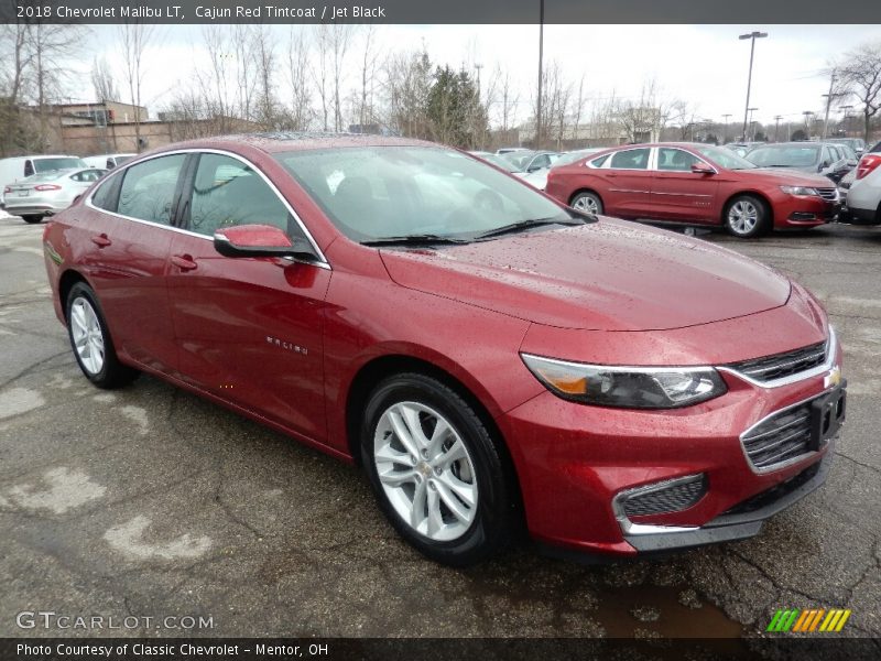 Cajun Red Tintcoat / Jet Black 2018 Chevrolet Malibu LT