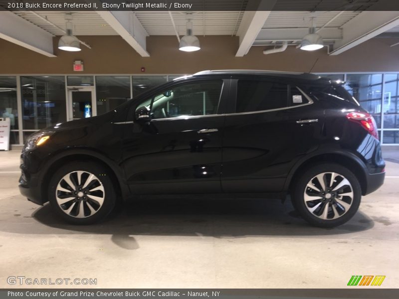 Ebony Twilight Metallic / Ebony 2018 Buick Encore Preferred II