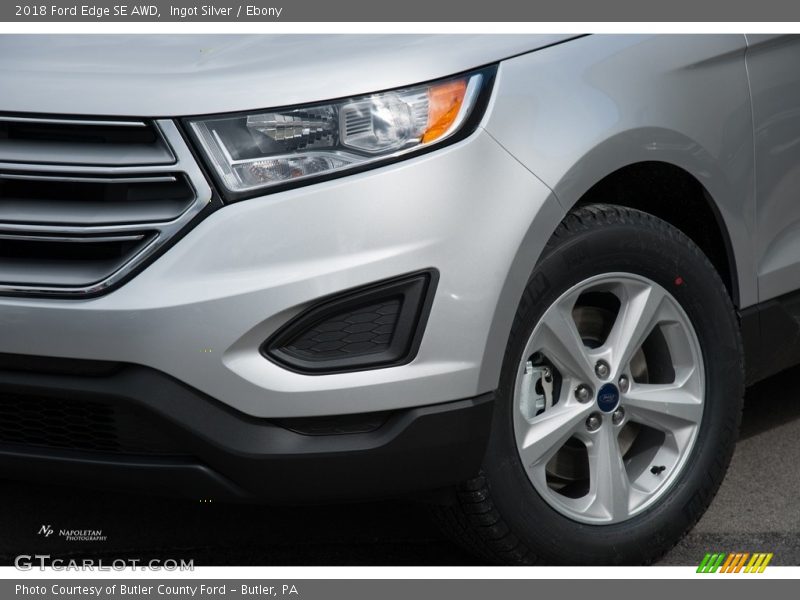 Ingot Silver / Ebony 2018 Ford Edge SE AWD