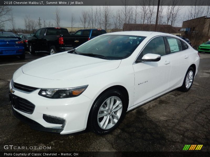 Summit White / Jet Black 2018 Chevrolet Malibu LT