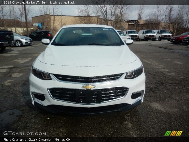 Summit White / Jet Black 2018 Chevrolet Malibu LT