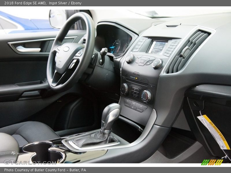 Ingot Silver / Ebony 2018 Ford Edge SE AWD